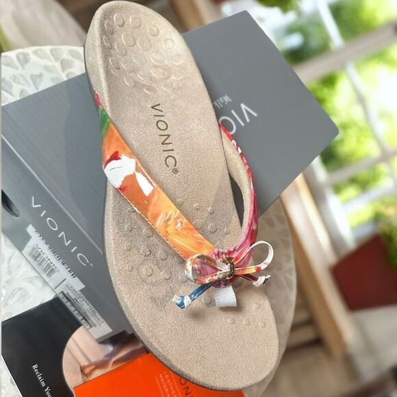 Vionic Cassie Orthotic Slip-On Sandals Arch Support Flip Flop Comfort Women’s 9 - Picture 3 of 13